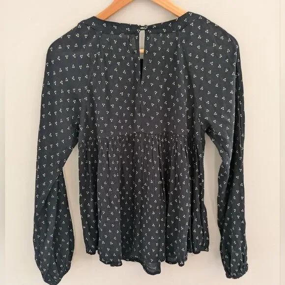 Ralph Lauren Denim & Supply Blouse Size S Black - Picture 4 of 4